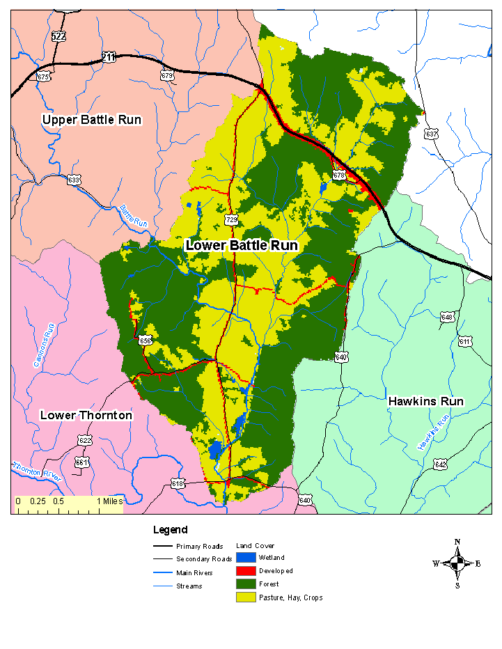 Lower Battle Run, Land Cover Map